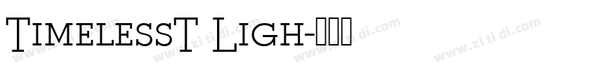 TimelessT Ligh字体转换